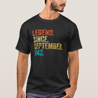 1942年9月80th Birから80歳の伝説 Tシャツ