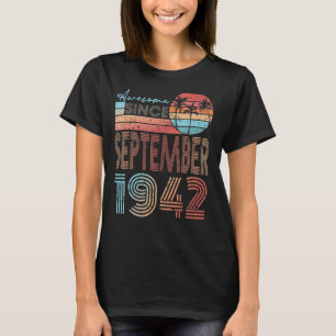 1942年9素晴らし月以来80年誕生日80年 Tシャツ