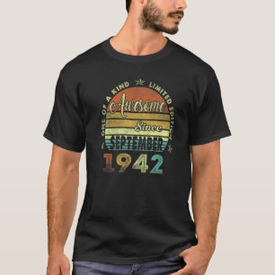 1942年9素晴らし月以来80年誕生日80年 Tシャツ
