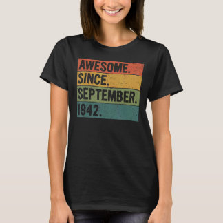 1942年9素晴らし月80日Biから80歳 Tシャツ