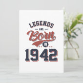 1942年 誕生 レジェンドはここから生まれた 誕生日ギフト 招待状 (スタンド正面)