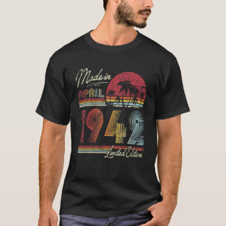 1942生まれ年4月80日1942年80年製 Tシャツ