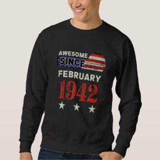 1942素晴らし年ヴィンテージ米国国旗クラシック2月 スウェットシャツ