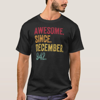 1942素晴らし年12月80誕生日80年 Tシャツ