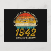 1942 レトロ 超かっこいい 83歳の誕生日 プレゼント ポストカード (正面)