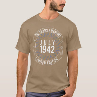 1942 80歳の誕生日プレゼントに最適なヴィンテージアイテム Tシャツ