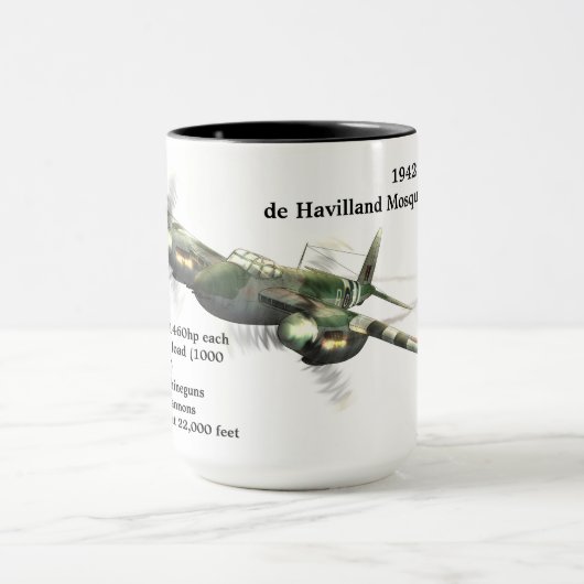 1942 de Hvilland Mosquito FB Mk.六分 マグカップ (中央)