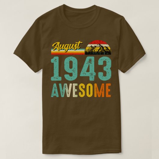 1943威厳がある誕生日ギフトシャツヴィンテージ威厳がある194 Tシャツ (デザイン正面)