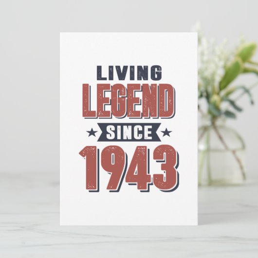 1943年から生き続ける伝説の誕生日ギフト 招待状 (スタンド正面)