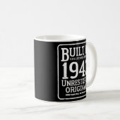 1943年に建てられたヴィンテージ誕生日誕生年79日 コーヒーマグカップ (正面右)