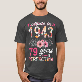1943年フローラ79歳79誕生日ギフト作 Tシャツ