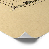 1943年折りカメラ特許美術スケッチプリント ポスター (角)