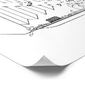 1943年折りカメラ特許美術スケッチプリント ポスター (角)