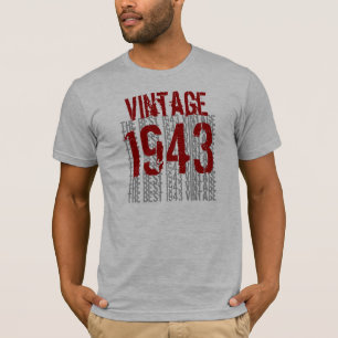 1943年誕生日年最高の1943年ヴィンテージW1988 Tシャツ