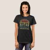 1943年3月80歳80誕生日ヴィンテージ1943 Tシャツ (正面フル)