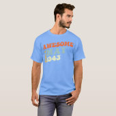 1943年5月以来 すばらしい80歳のお祝いに Groovy 80 Tシャツ (正面フル)