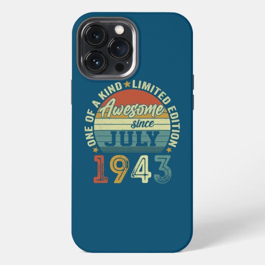 1943年7月からスゴイ 79歳 79歳の誕生日おめでとう iPhoneケース (裏面)