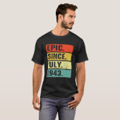 1943年7月79誕生日以来79歳の叙事詩 Tシャツ (正面フル)
