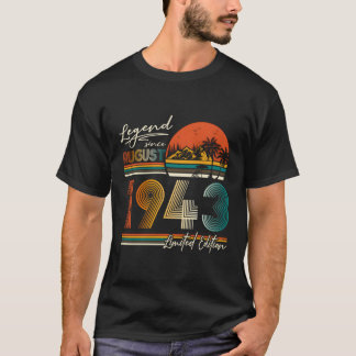 1943年80年以威厳がある降80番目の伝説 Tシャツ