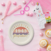 1943年80誕生日完全熟成 ペーパープレート (パーティー)