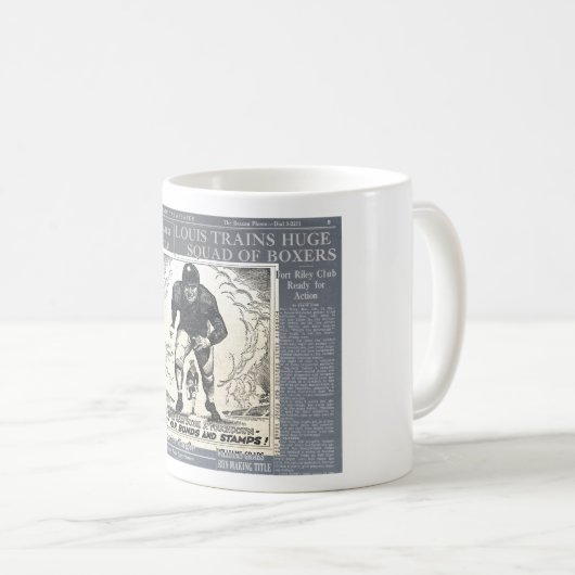 1943愛国第二次世界大戦イラストレーション コーヒーマグカップ (正面右)