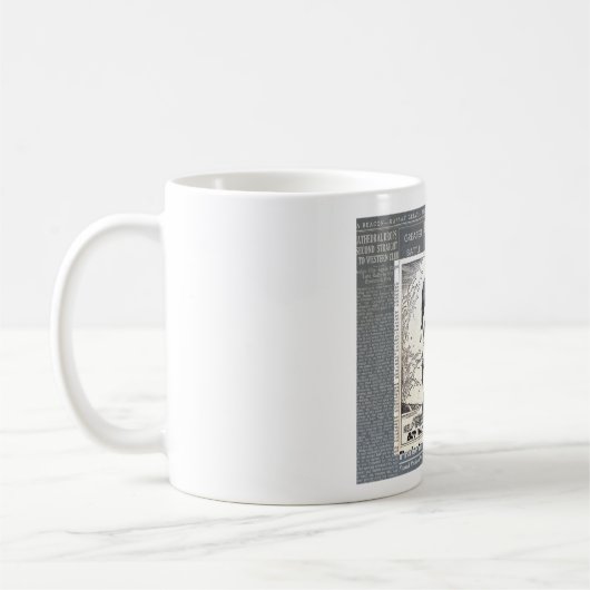1943愛国第二次世界大戦イラストレーション コーヒーマグカップ (左)