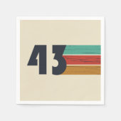 1943生まれ年のヴィンテージ誕生会 スタンダードカクテルナプキン (正面)