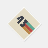 1943生まれ年のヴィンテージ誕生会 スタンダードカクテルナプキン (角)