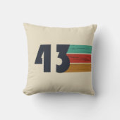 1943生まれ年のヴィンテージ クッション (正面)