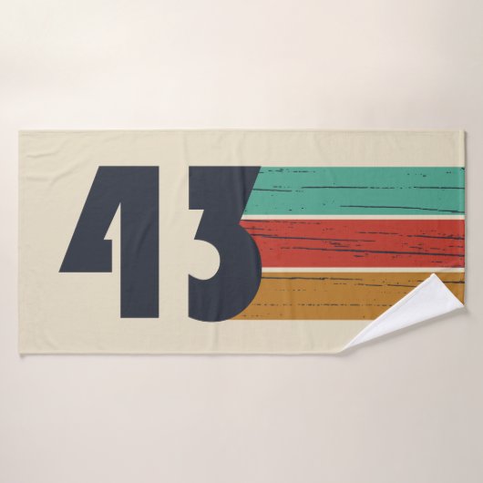 1943生まれ年のヴィンテージ バスタオル (バスタオル)