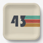 1943生まれ年のヴィンテージ ペーパープレート (正面)