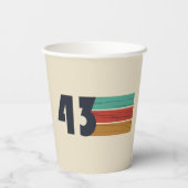 1943生まれ年のヴィンテージ 紙コップ (裏面)