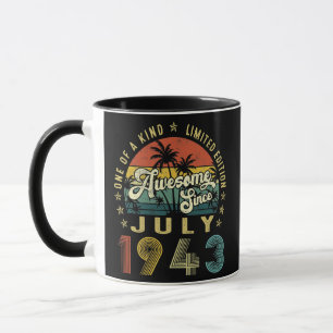 1943素晴らし年7月以降のヴィンテージ79誕生日 マグカップ