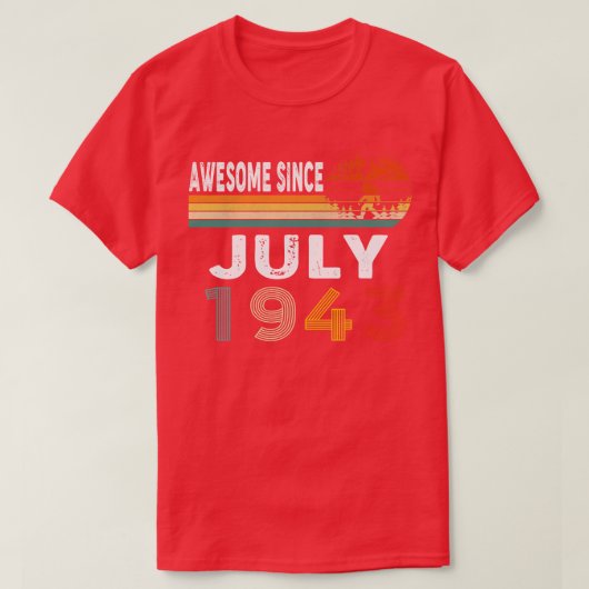 1943素晴らし年7月以降 Tシャツ (デザイン正面)