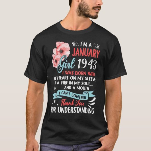 1943素晴らし年80誕生日以来、私は1月のギル Tシャツ (正面)