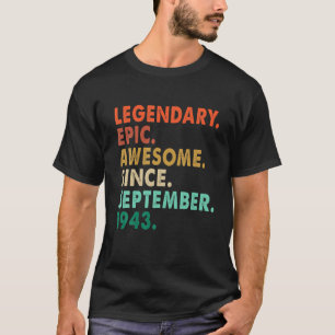 1943素晴らし年9月以来の伝説的な叙事詩78Th B Tシャツ