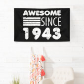 1943素晴らし 80誕生日以来 横断幕 (インサイチュ)