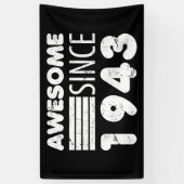 1943素晴らし 80誕生日以来 横断幕 (縦)