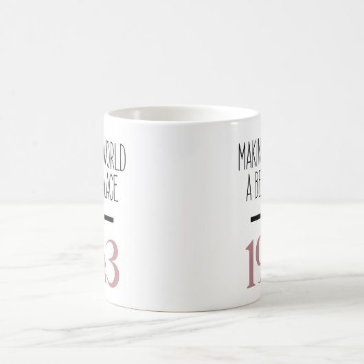 1943誕生日コーヒー,女性のための第80誕生日ギフト コーヒーマグカップ (中央)