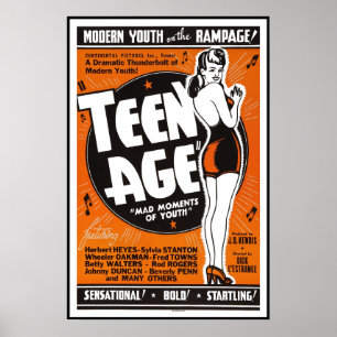 194310代の年の映画ロビー ポスター