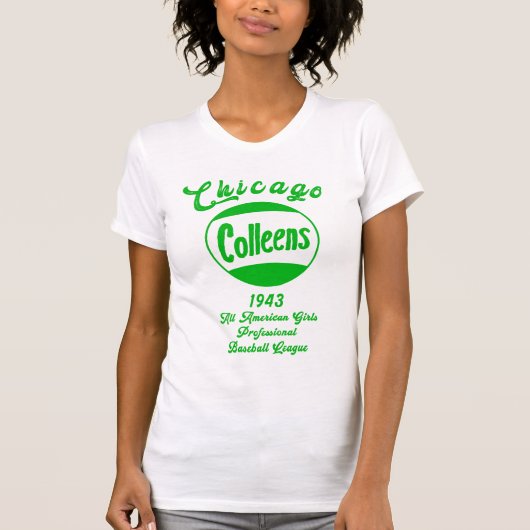 1943 Chicago Colleens AAGPB ⚾野球史 Tシャツ (正面)