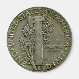 1943 US水銀のDIMEマグネット マグネット
