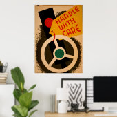 1943 WPA気にヴィンテージポスター付きハンドル ポスター (ホームオフィス)