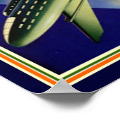 1944ボーンレトロ未来広告12 x 16 ポスター (角)