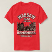1944威厳がある年のワルシャワ蜂起 Tシャツ (デザイン正面)