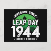 1944年うるう年2月29日生まれ最高！ ポストカード (正面)