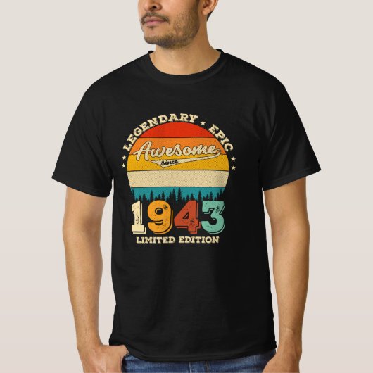 1944年から78歳素晴らし78誕生日ギフト Tシャツ (正面)