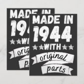 1944年にオリジナル部品で シーズンカード (正面/裏面)