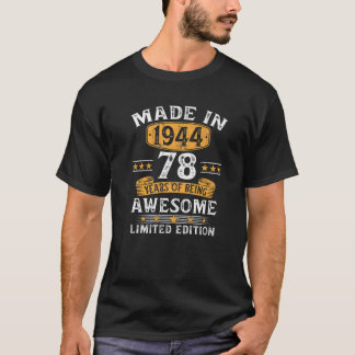 1944年に作られた78歳のギフト78誕生日ギフト Tシャツ