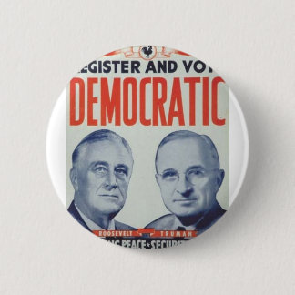 1944年のルーズベルト-トルーマン 缶バッジ